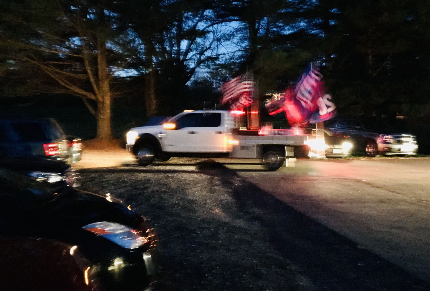 voting trump truck